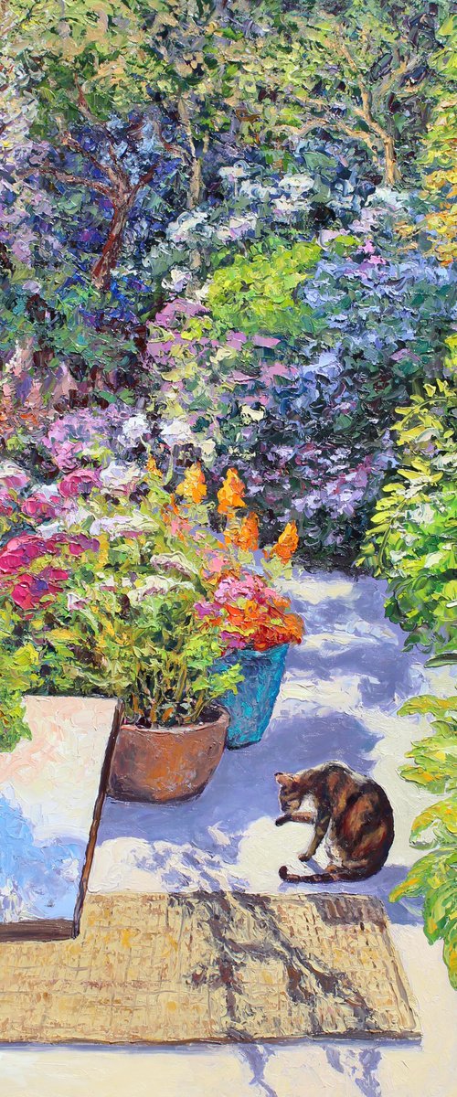 Petals And Purrs by Kristen Olson Stone