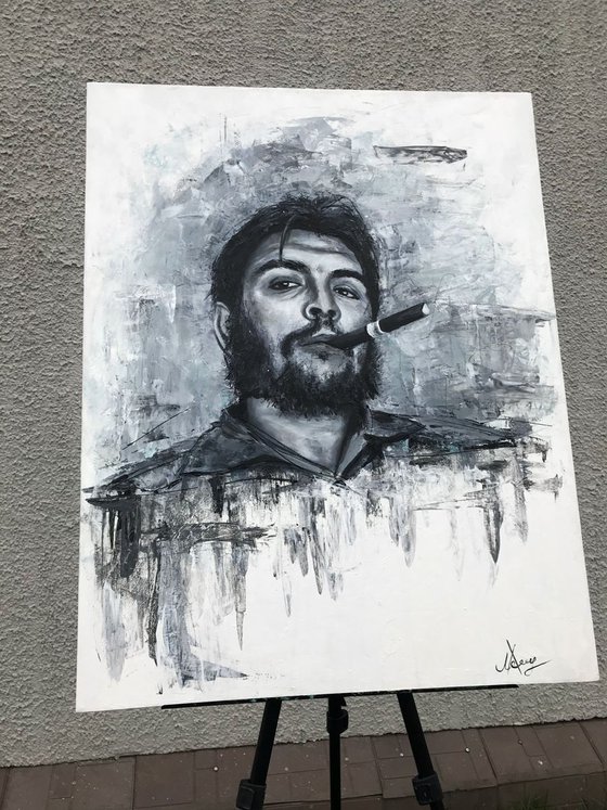 “Comandante” Che Guevara oil painting