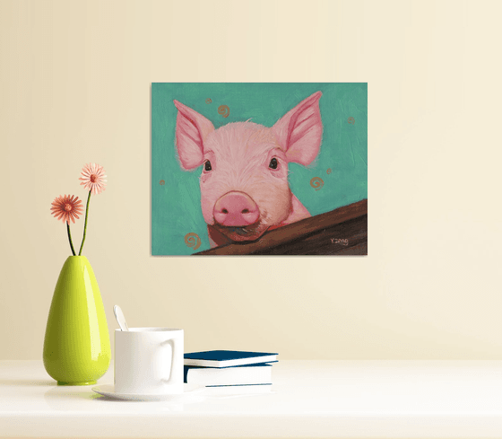 Pink piggy portrait