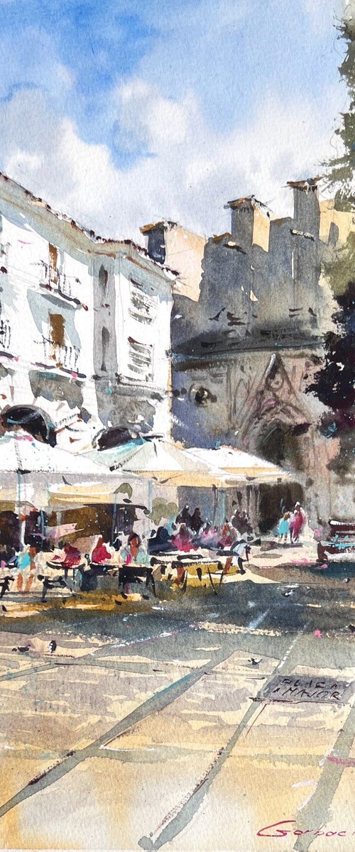 Sunlit Spanish Streets by Eugenia Gorbacheva