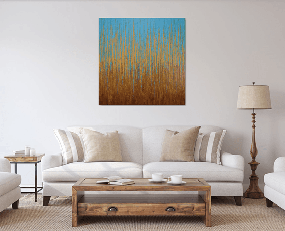 Blue Gold - Textured Field