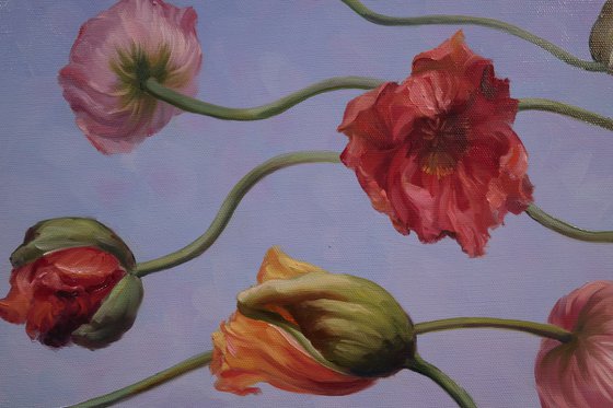 "Love birds and flowers"