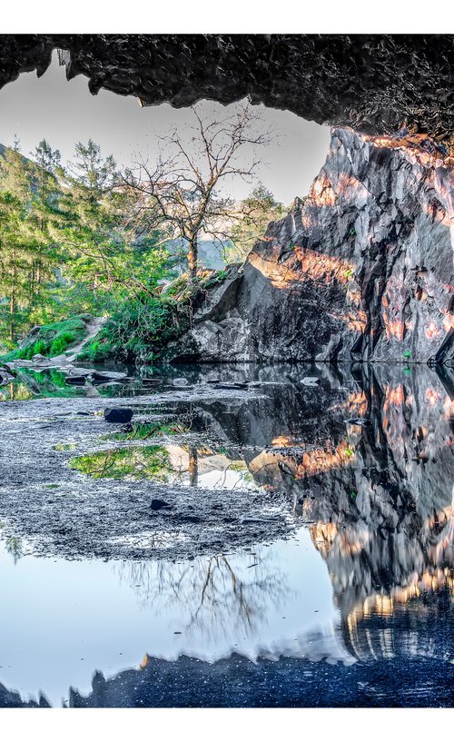 Rydal Cave - Above Rydal Water -  English Lake District by Michael McHugh