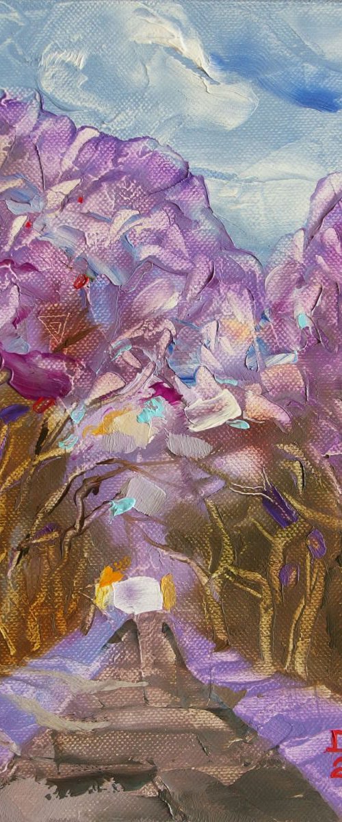 Lilac Path by Silvija Drebickaite