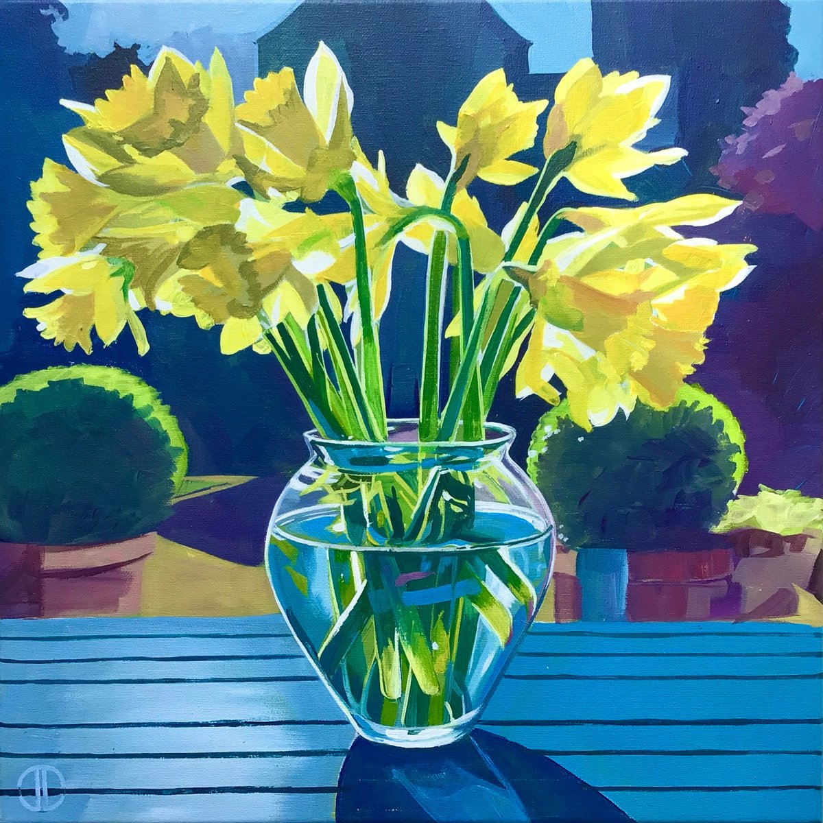 Sunlight And Daffodils By Joseph Lynch, 20 X 20, Artwork For Sale On Artfinder