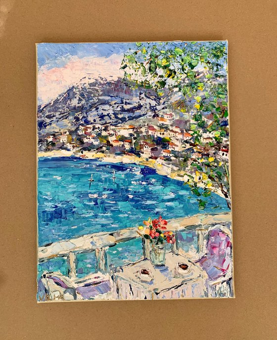 Summer terrace in Amalfi