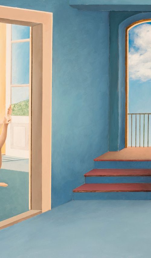 In the blue house by Cecco Mariniello