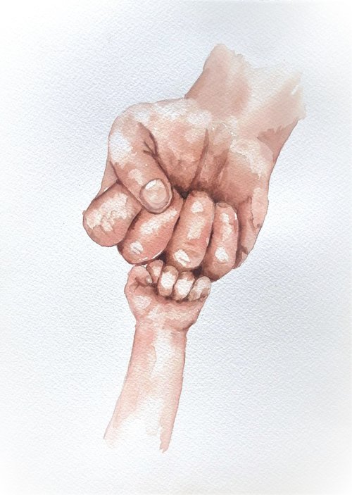 Holding hands VIII by Mateja Marinko
