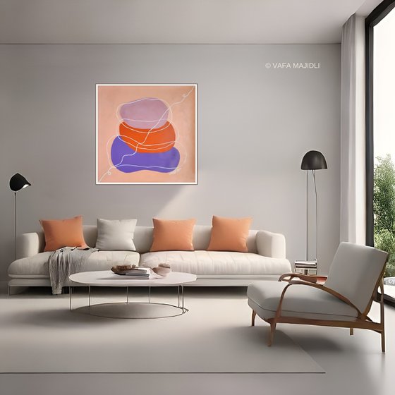 Zen. Peachy Calming Happiness