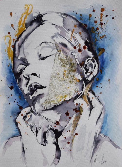 IV / Series of Portraits in ink by Anna Sidi-Yacoub