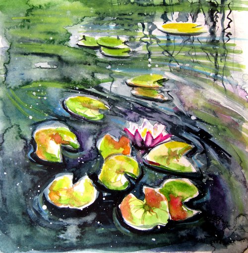 Little water lilies V by Kovács Anna Brigitta
