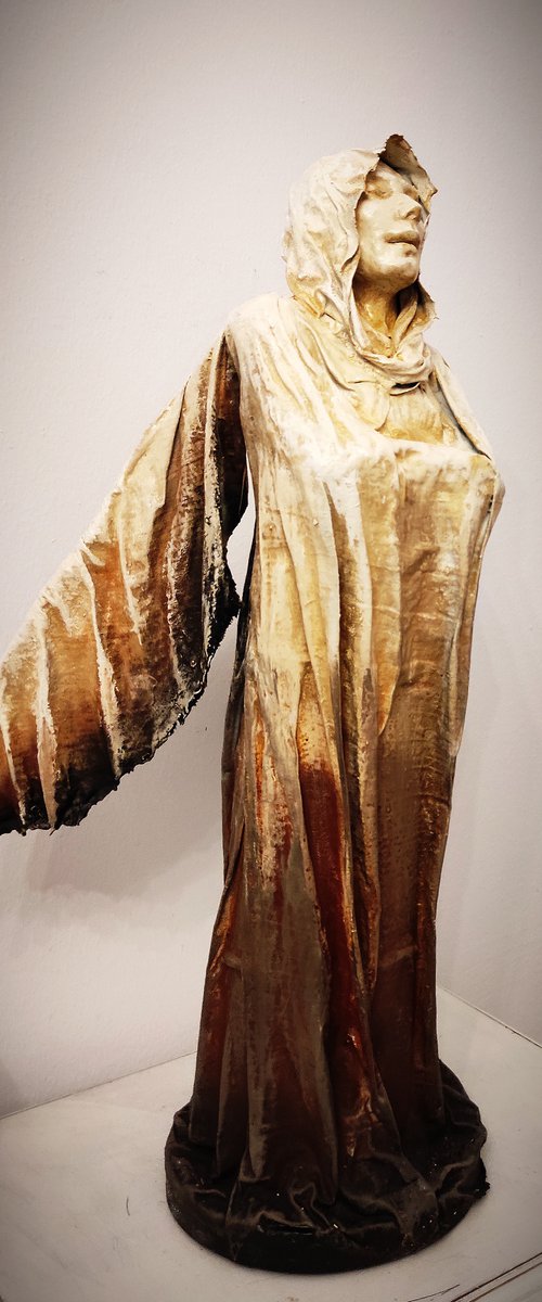 "Guardian angel" Unique sculpture by Elena Kraft