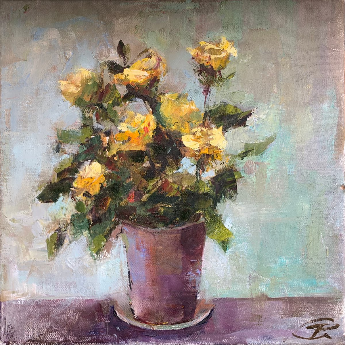 Yellow roses by Rina Gerdt