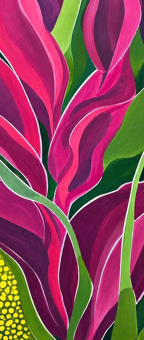 Tropical Leaves Dance #3 by V+V Kniazievi