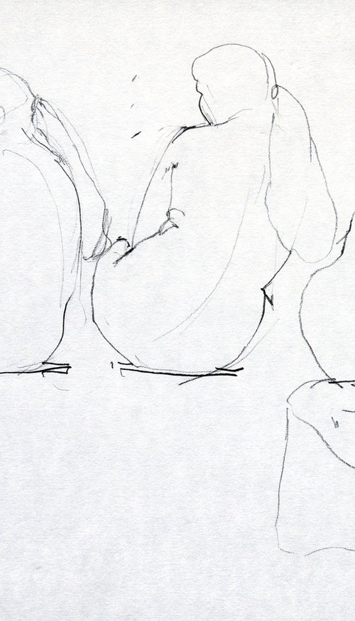 Study 03; Life Drawing by Elizabeth Anne Fox