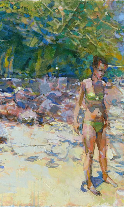 "Girl with a dog" by Eugene Segal