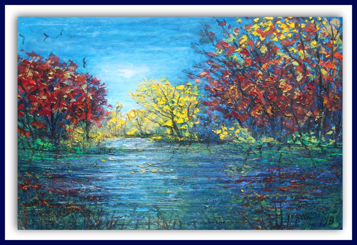  Autumn Riot By Paul J Best, 24 X 16, Artwork For Sale On Artfinder