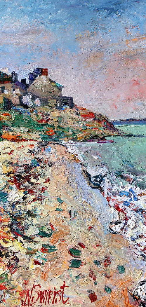 "Kerjouanno Beach" by Nikifor Swiristuhin