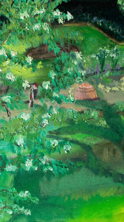 Garden 9x12 Oil On Canvas by Ryan  Louder