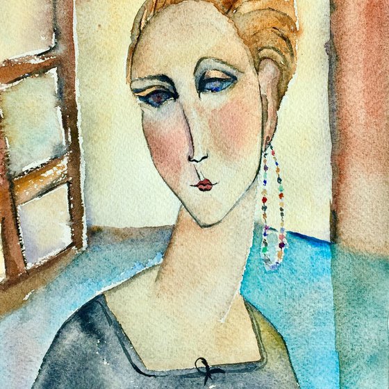 Modigliani Classic Woman in Paris #5