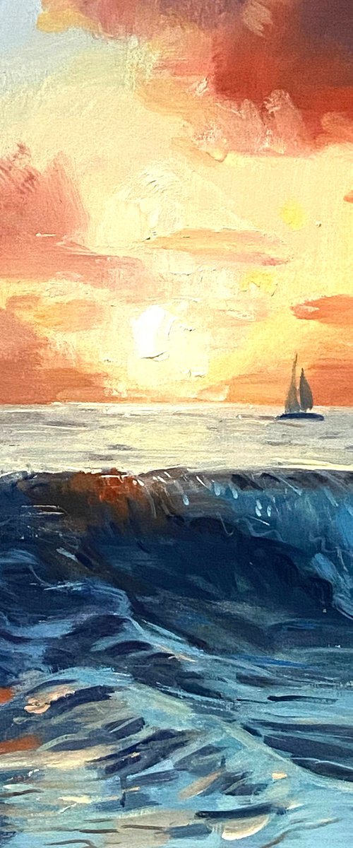 Ocean Sunset No.18 by Paul Cheng