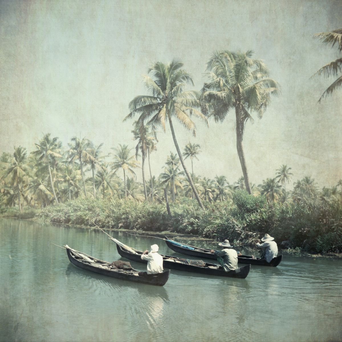 Impressionistic Photograph , Backwaters Home By Nadia Attura, 20 X 20, Artwork For Sale On Artfinder