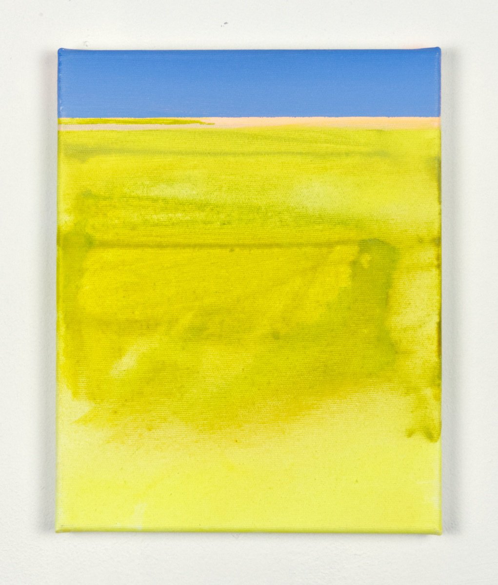 Organic Landscape Acrylic Painting By Katrin Roth, 9 X 12", Area 16, Original Artwork