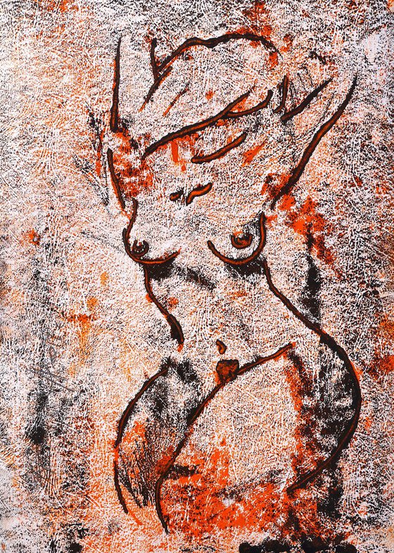 Nude monotype # 14