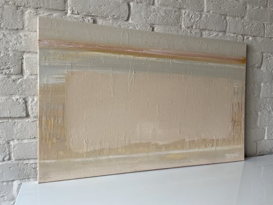 "Abstraction with natural colors". Original oil painting