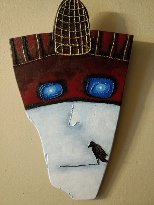 Birdie. original wall hanging sculpture. by ZheKa