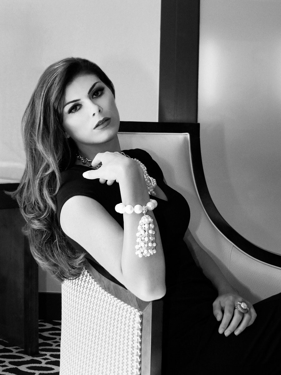 Expressive Portrait Photograph By William Dey, 22 X 26", La Femme Fatale Palm Springs, Original Artwork