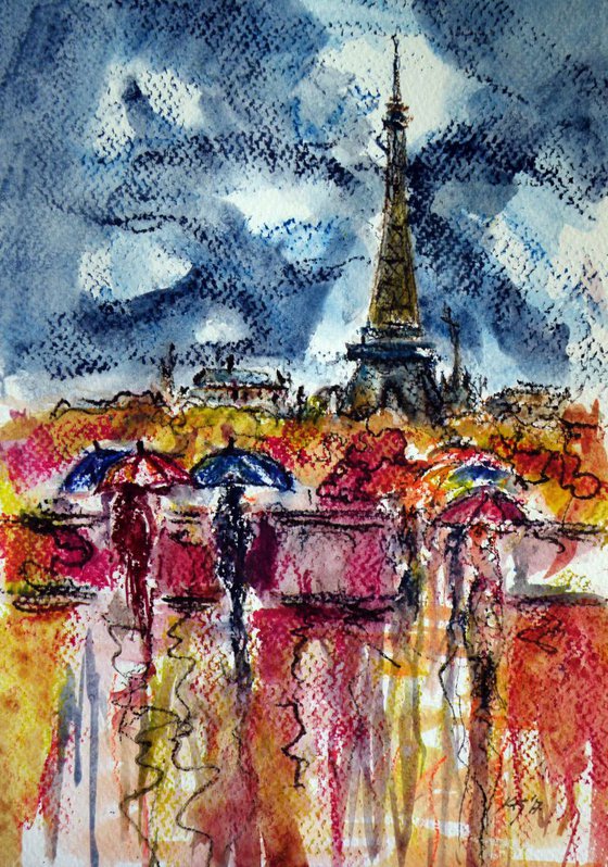 Paris in rain II