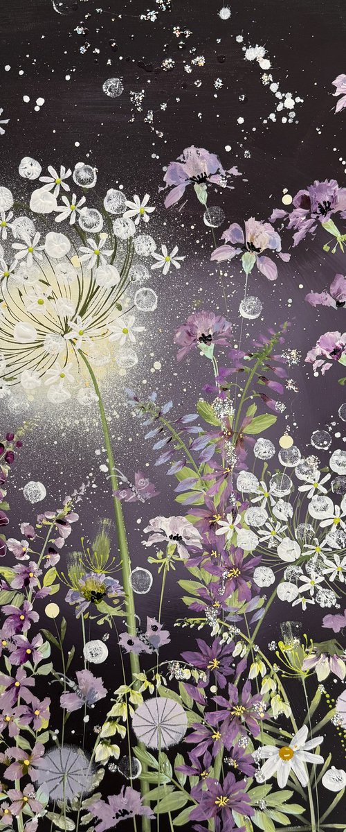 Purple blooms by Jane Morgan