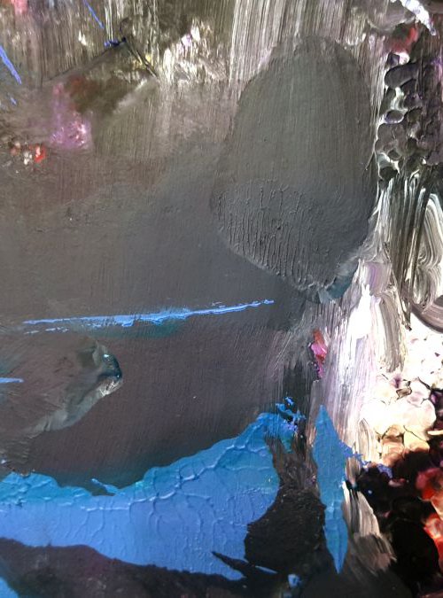 UNIQUE WAY TO PAINT STILL LIFE DEEP BLUE ENERGY COSMIC FIELDS BY O KLOSKA by Kloska Ovidiu