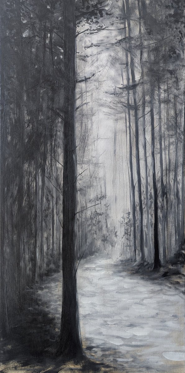 Photorealistic Landscape Oil Painting By Sophie Adair, 12 X 24", A Whisper In Time, Original Artwork