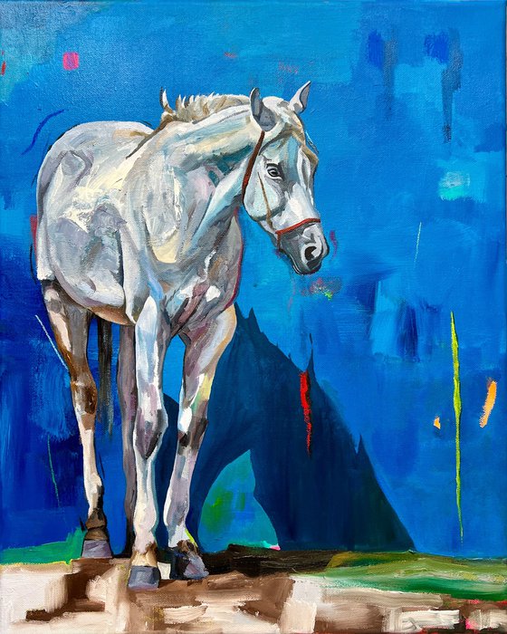 Majestic With Blue Background