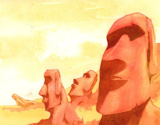 Silent Sentinels - Original Watercolor