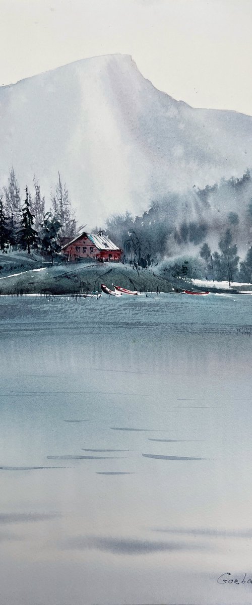House by the lake by Eugenia Gorbacheva