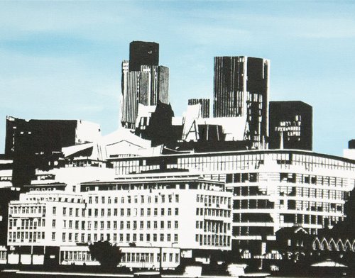 London Silhouette by KM Arts
