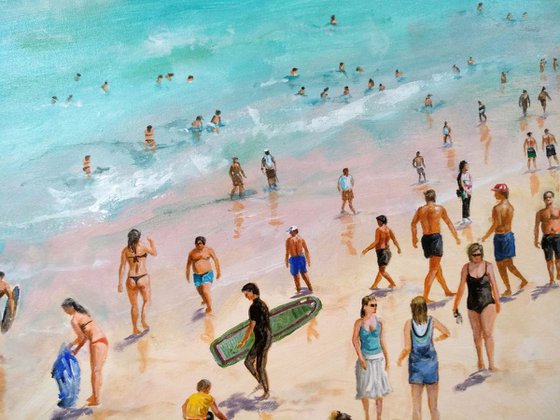 Summertime beach 40x28 in