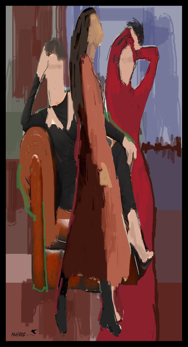  Modern Woman By Joe Mcharg, 32 X 59, Artwork For Sale On Artfinder