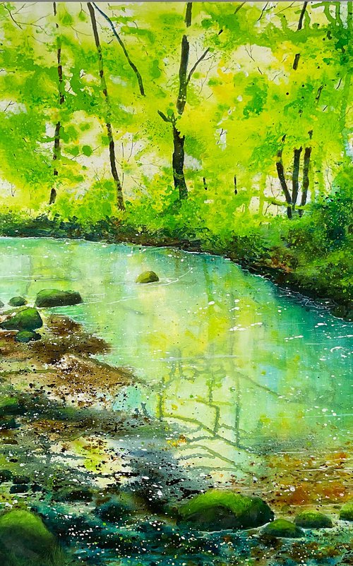 Shimmering Stream by Beverley Perry