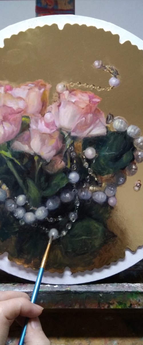 Roses And Pearls by HELINDA (Olga Müller)