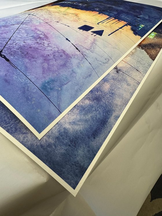 PhotoCollage Night triptych