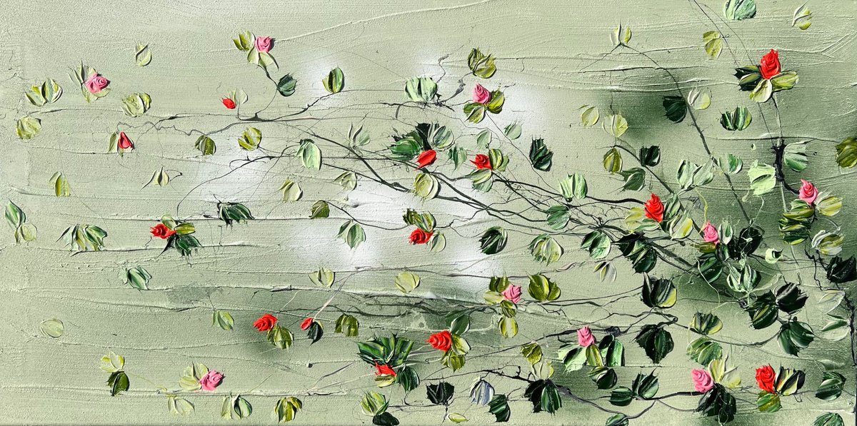 -Dreaming-? textured floral artwork by Anastassia Skopp