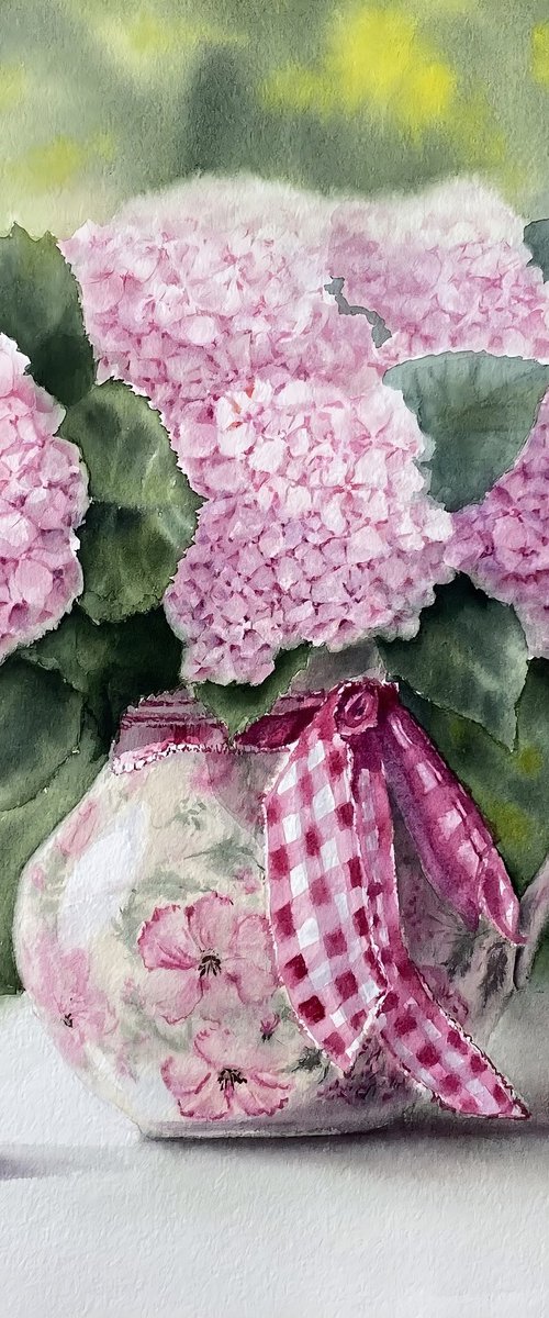 Provence style hydrangeas by Natalia Butenko