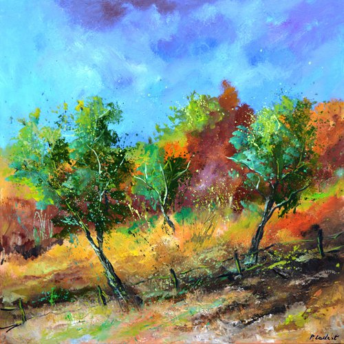 Orchard  in autumn - 7723 by Pol Henry Ledent