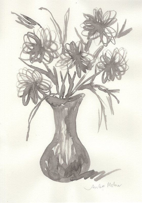 Inked Floral 005