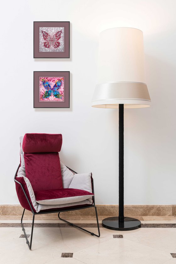 Butterfly «Burgundy Simphony»