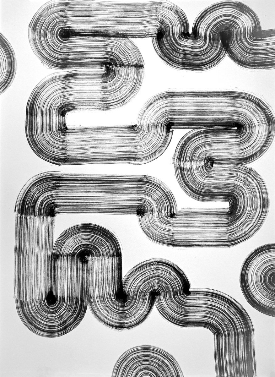 Abstract Ink Drawing , Illustration 338 By Sumit Mehndiratta, 22 X 30, Artwork For Sale On Artfinder